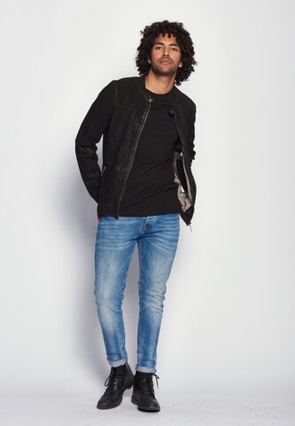 Maze Lederjacke 'Prescott ' in Blau