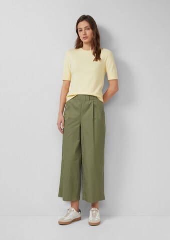 Wide Leg Pantalon s.Oliver en vert