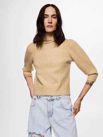 Pull-over 'Luna' MANGO en beige : devant