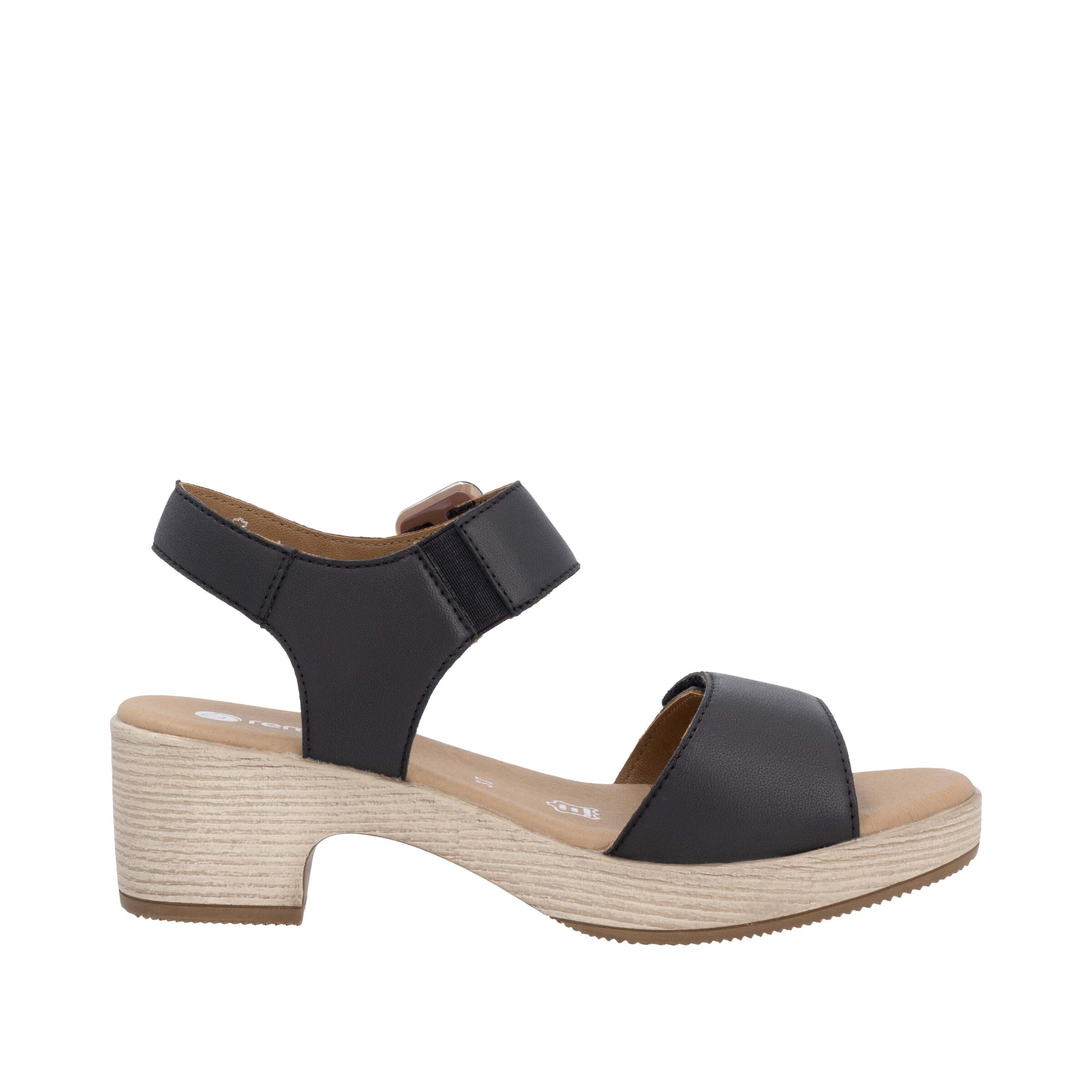 REMONTE Strap Sandals in Black