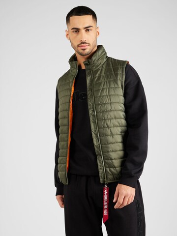 ALPHA INDUSTRIES Vest in Green: front