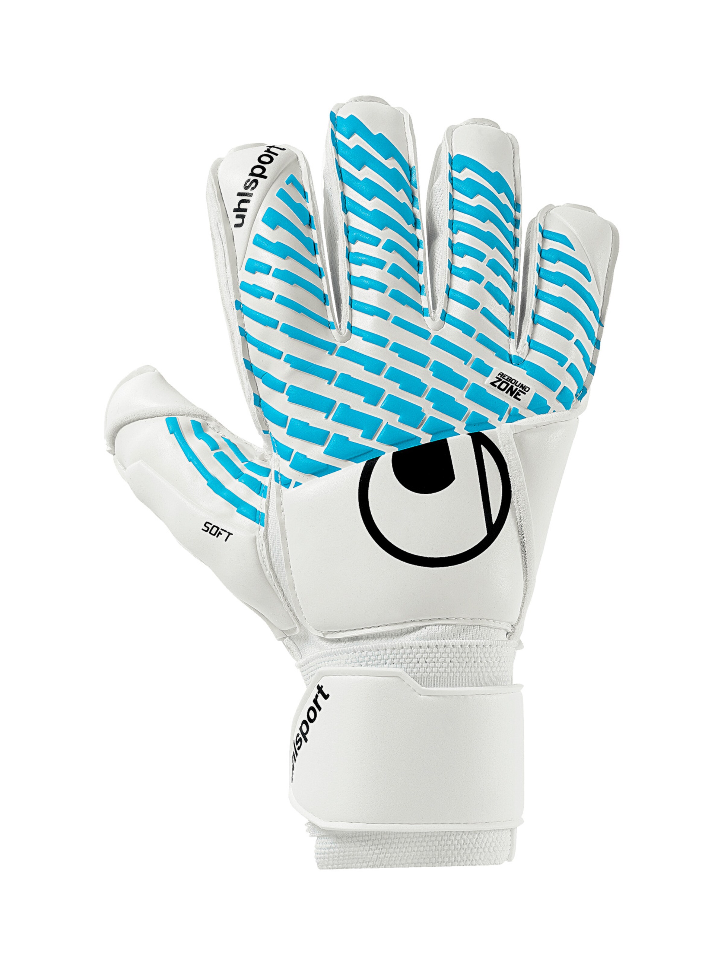 UHLSPORT Sporthandschuh 'M Cybertec Soft Flex Frame' in Weiß: Vorderseite