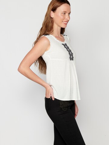 KOROSHI Bluse i hvid