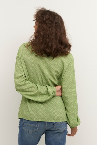 Cream Blouse in Groen