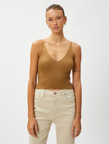 Koton Top in Brown: front