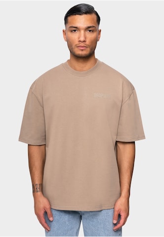 Dropsize Shirt in Beige: voorkant