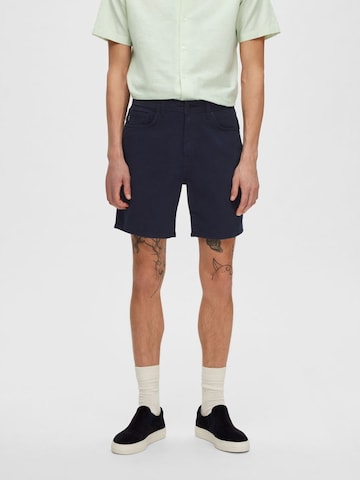 SELECTED HOMME Regular Trousers 'Luke' in Blue: front