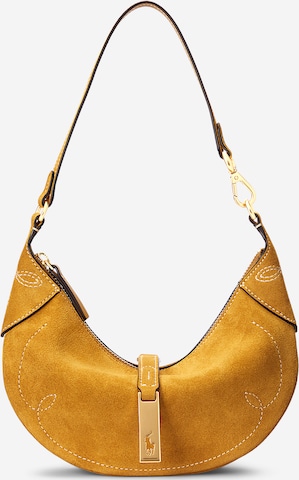 Polo Ralph Lauren Shoulder Bag in Gold: front