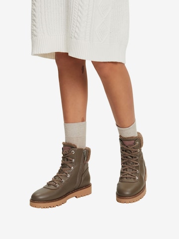 ESPRIT Lace-Up Ankle Boots in Brown