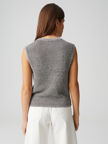 OPUS Pletená vesta 'Dippa' – hnědá