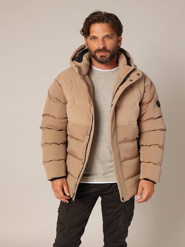 Veste d’hiver 'Context ' Deeluxe en marron : devant