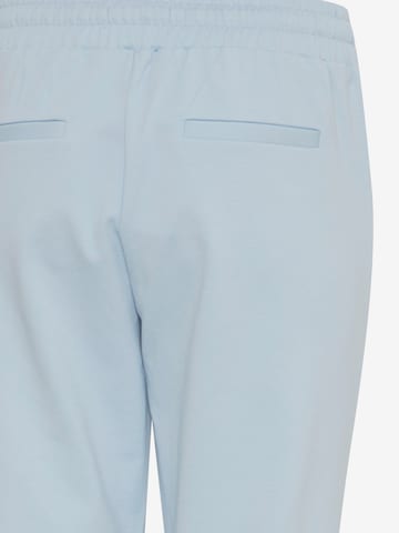 Coupe slim Pantalon 'KATE' ICHI en bleu