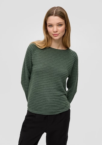 Pull-over QS en vert : devant