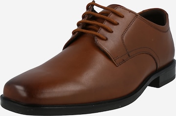 CLARKS Δετό παπούτσι 'Howard Walk' σε καφέ: μπροστά