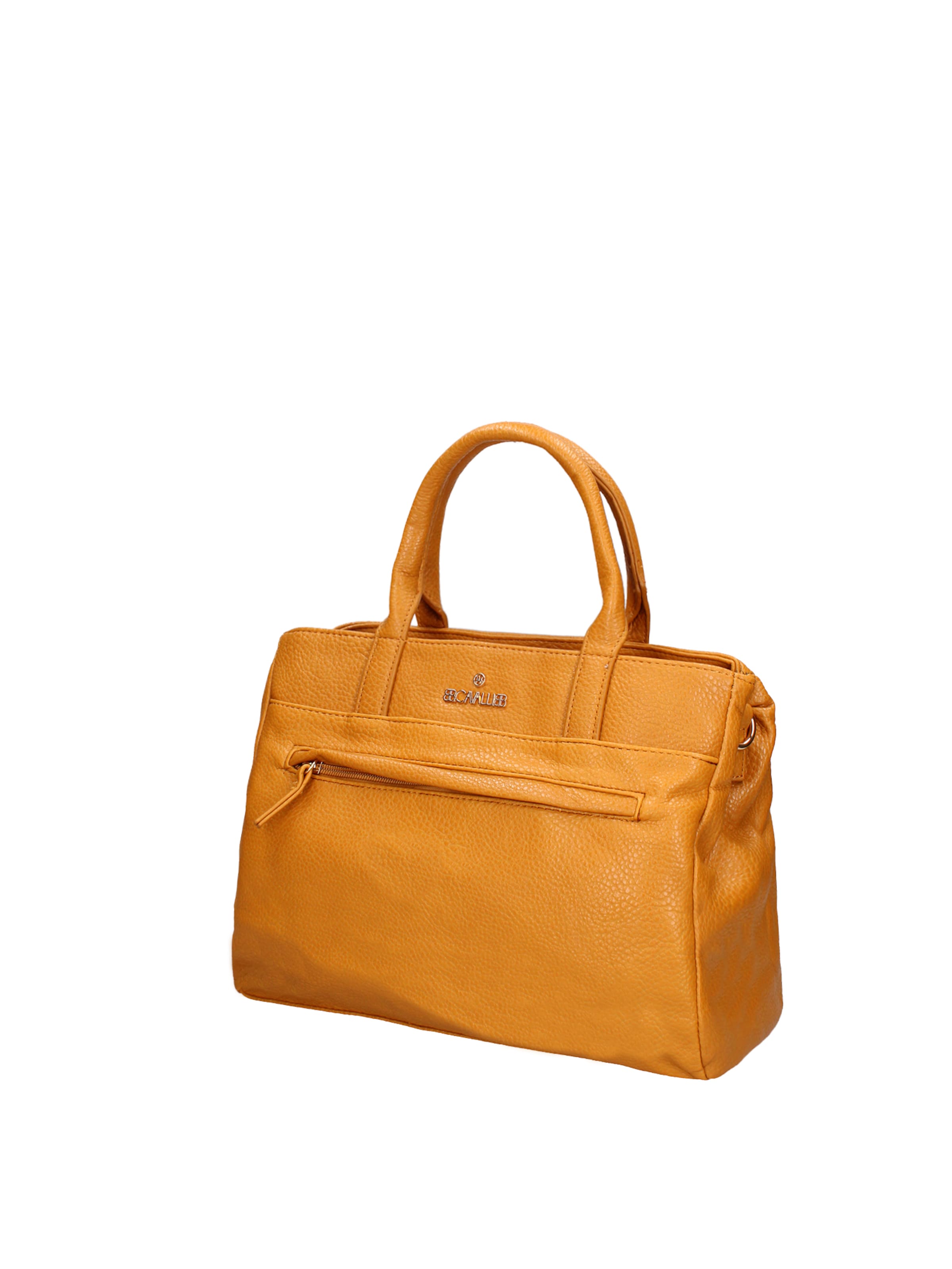 Borsa a mano 'Borsa a Mano Donna B Cavalli Ecopelle Zip - 30x22x10 cm' di B. Cavalli in giallo