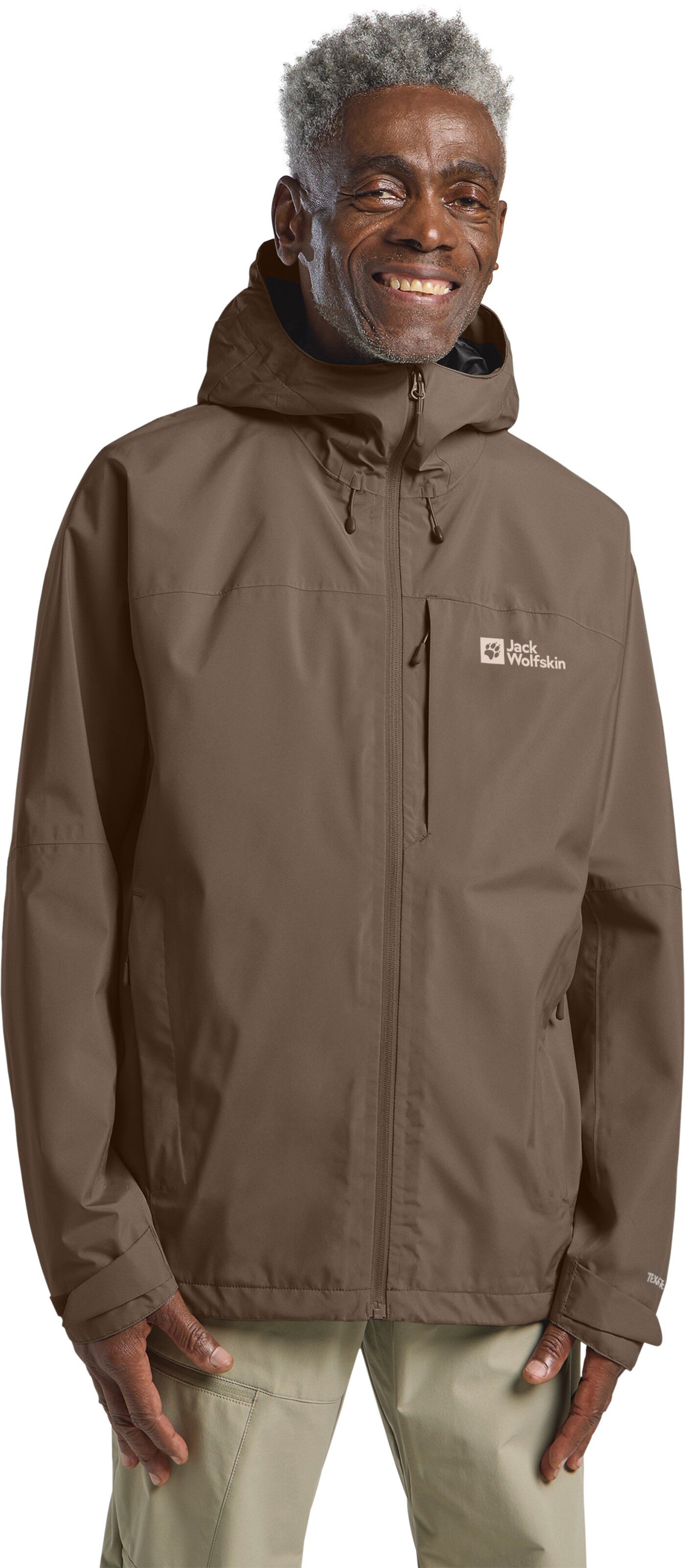 JACK WOLFSKIN Performance Jacket in Brown: front