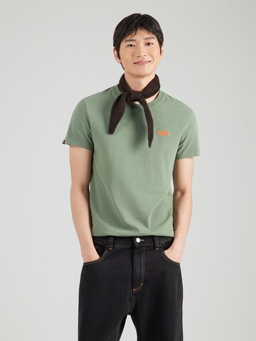 Superdry & Co Shirt 'VINTAGE' in Green: front