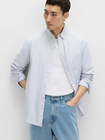 Marks & Spencer Regular fit Button Up Shirt in Blue: front