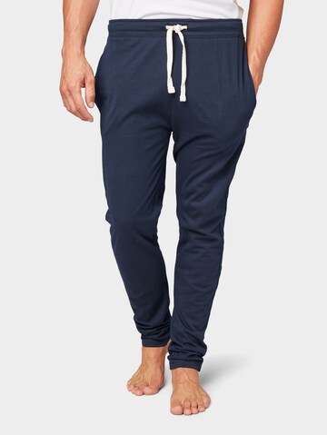 TOM TAILOR Pyjamabroek in Blauw: voorkant