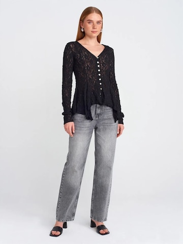 Dilvin Strickjacke 'Strickjacken'‌‌‌‌‌‌‌‌ in Schwarz