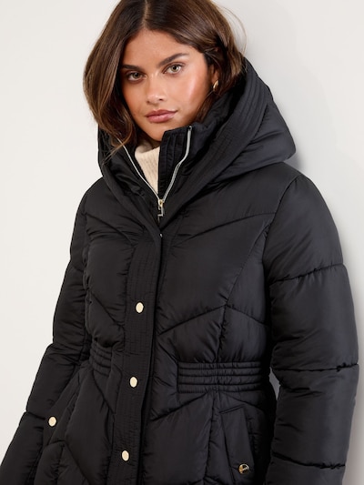 Lipsy Wintermantel in de kleur Zwart, Productweergave