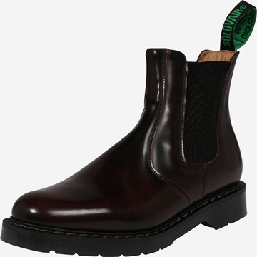 Solovair Chelsea boots 'Dealer' in Bruin: voorkant