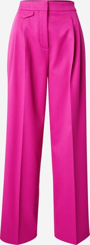 Pantaloni con pieghe 'Helepher' di HUGO in rosa: frontale