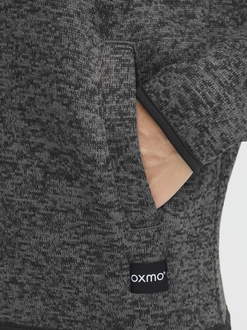 Oxmo Fleece jacket ' OXELFE HOODED ' in Grey