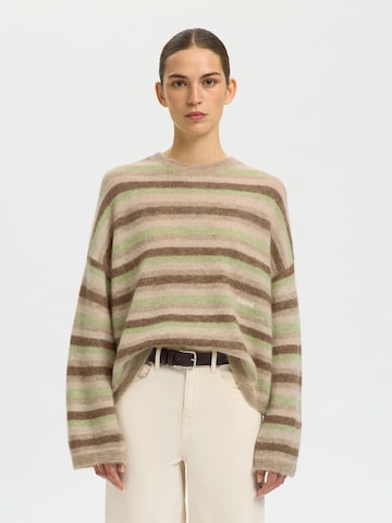 SELECTED - Jersey 'SLFLulu' en beige: frente