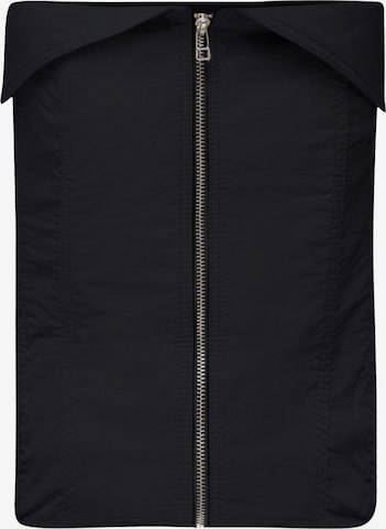 No Matter What Top in Schwarz: Vorderseite