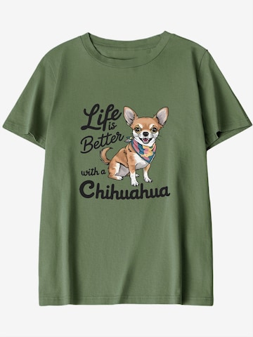 T-shirt GORHEY en vert : devant