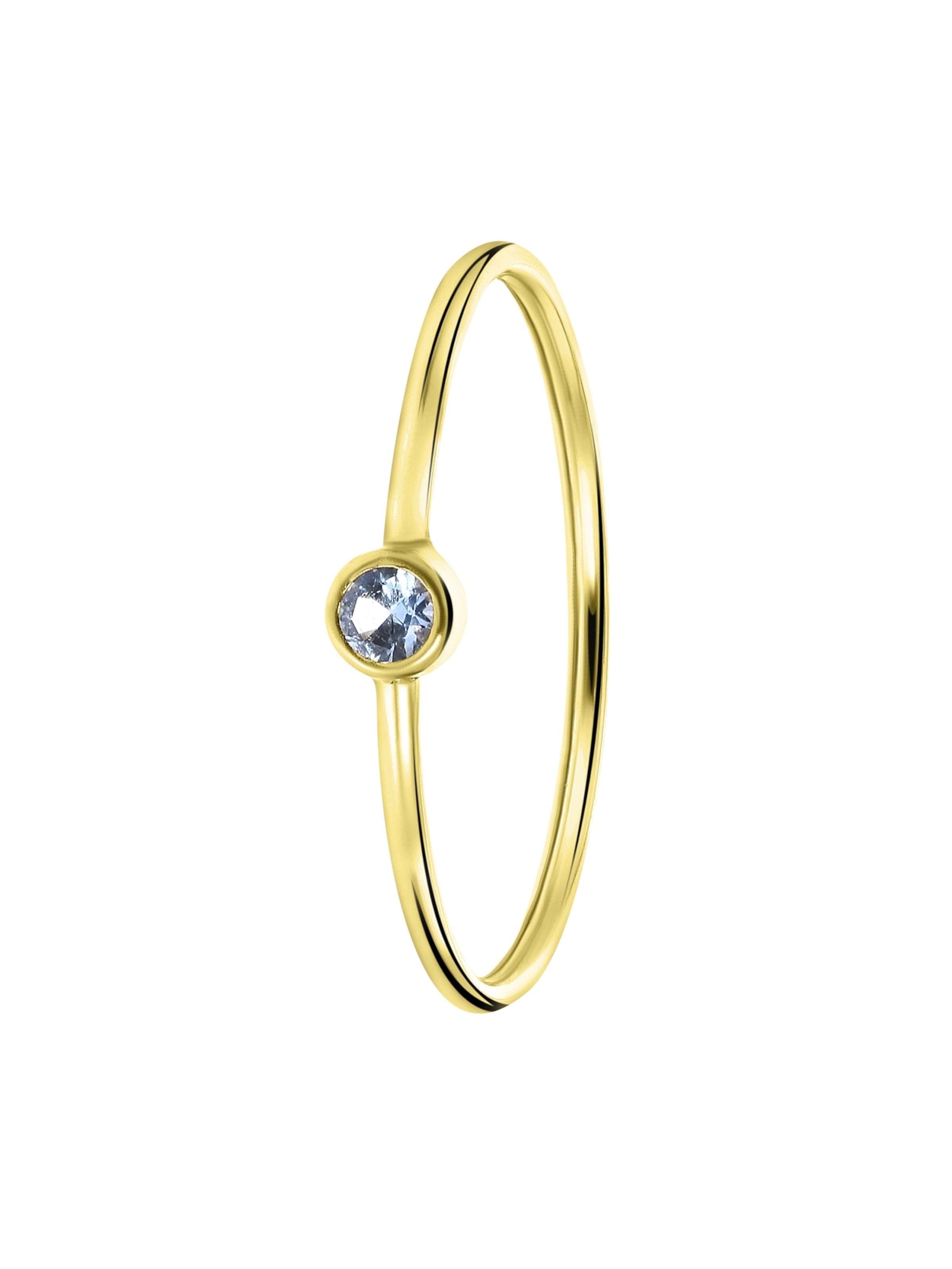 Lucardi Ring 'Klassisch' in Gold: Vorderseite