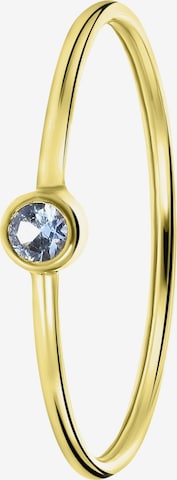 Lucardi Ring 'Klassisch' in Goud: voorkant