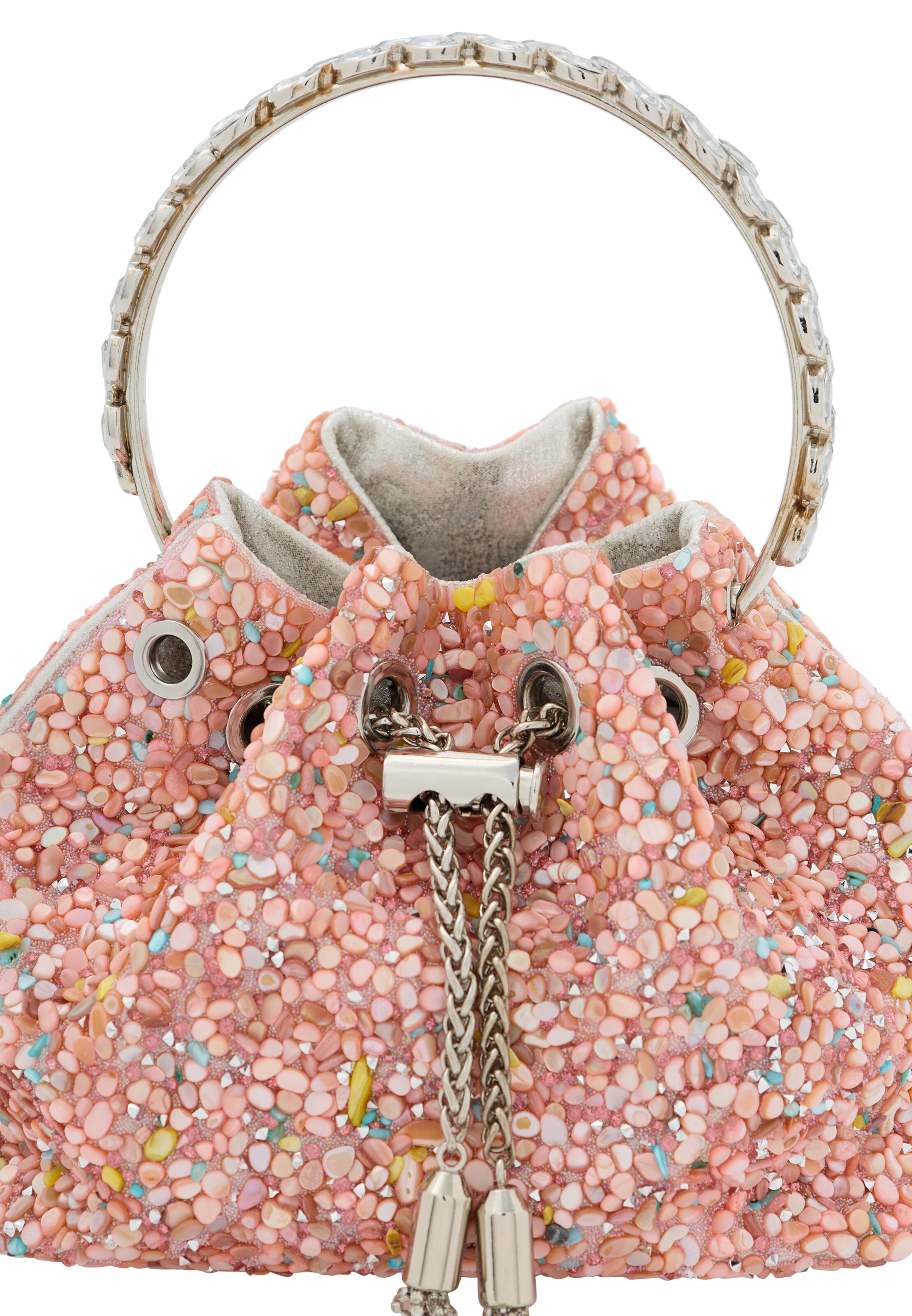 Poche ventrale faina en rose