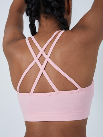 SPORTKIND BH 'Crossed Straps' in Pink