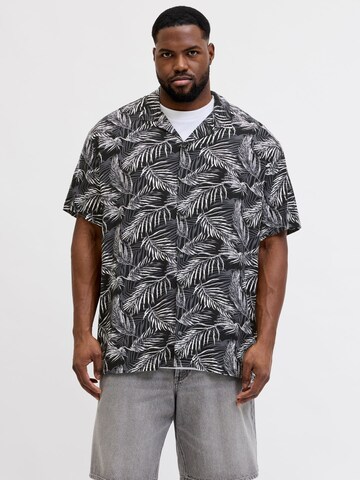 JACK & JONES - Ajuste confortable Camisa en negro: frente