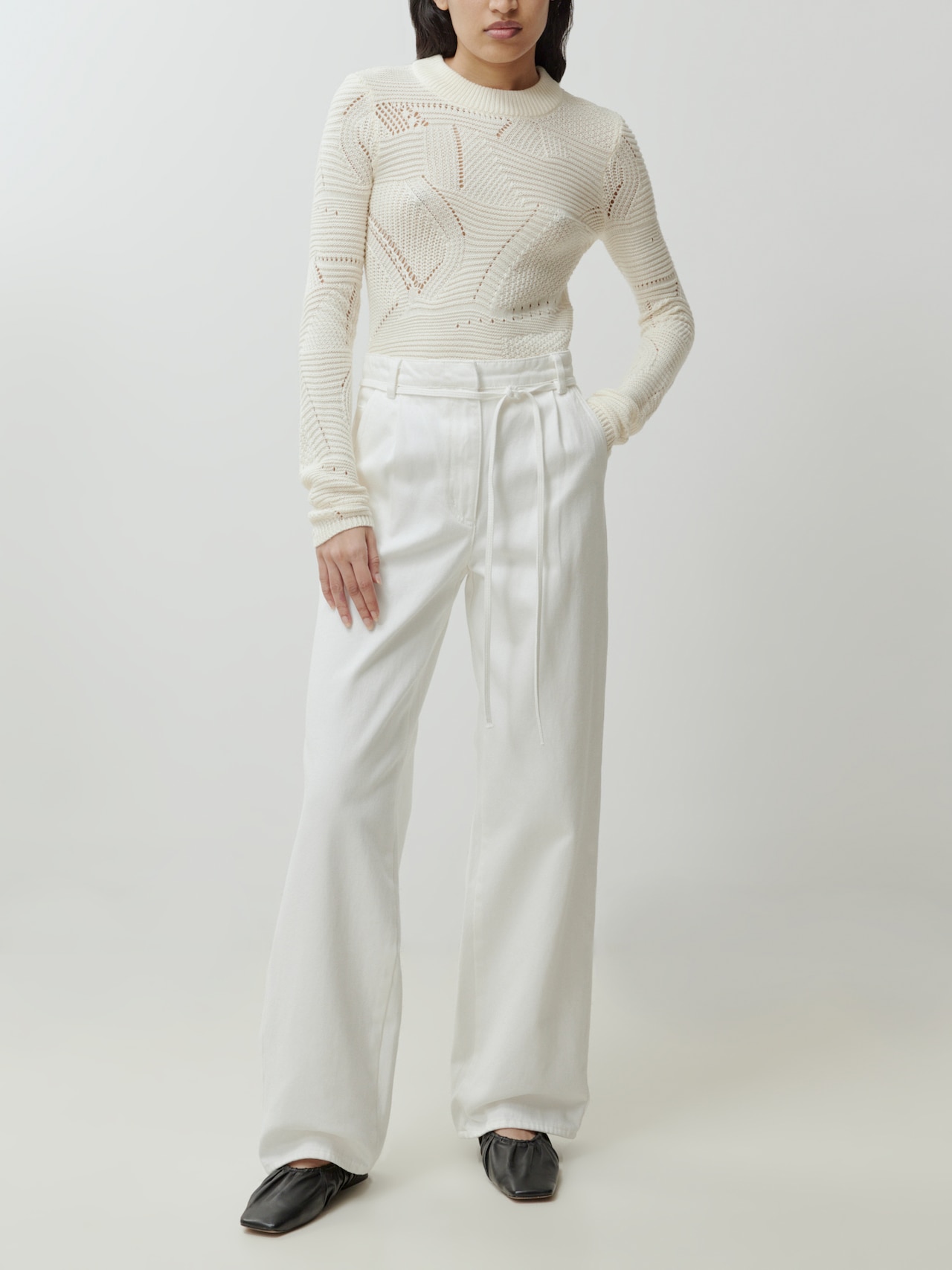 EDITED Jeans 'Geri' White denim