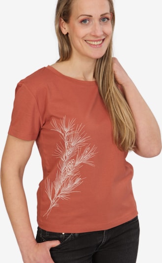 Life-Tree Oversizeshirt in braun, Produktansicht