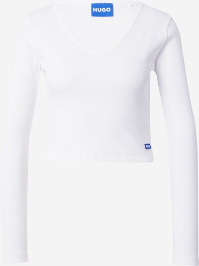 HUGO Shirt 'Darimina' in de kleur Blauw / Wit, Productweergave