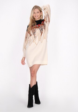 Abito in maglia di IZIA in beige