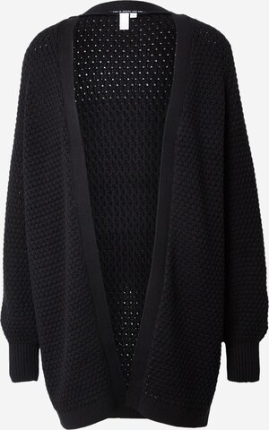 QS Knit Cardigan in Black: front