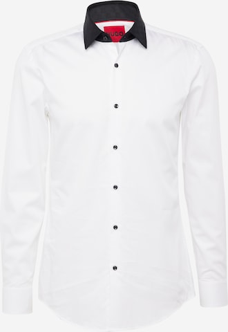 HUGO Red Regular fit Button Up Shirt 'Kenno' in White: front