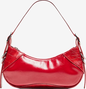 Sac bandoulière Bershka en rouge : devant