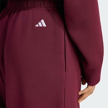 ADIDAS SPORTSWEAR Loose fit Sports trousers in Red