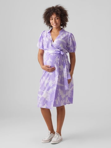 Robe MAMALICIOUS en violet : devant