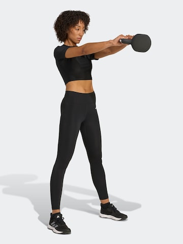ADIDAS PERFORMANCE Funkční tričko 'Essentials' – černá: přední strana