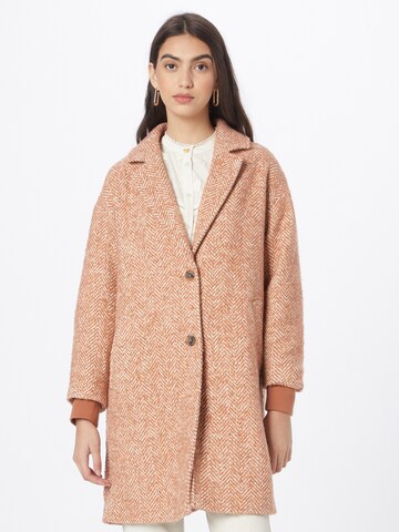 TOM TAILOR DENIM Between-Seasons Coat in Beige: front