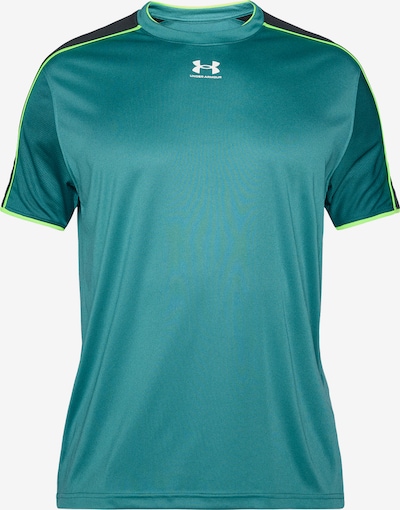 UNDER ARMOUR Toiminnallinen paita 'Challenger Train' värissä turkoosi / neonkeltainen / musta, Tuotenäkymä