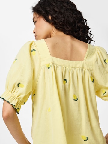 Camicia da donna di PIECES in giallo