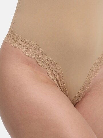 cfab (formerly creamy fabrics) Body 'Bodysuit String mit Lace' i beige
